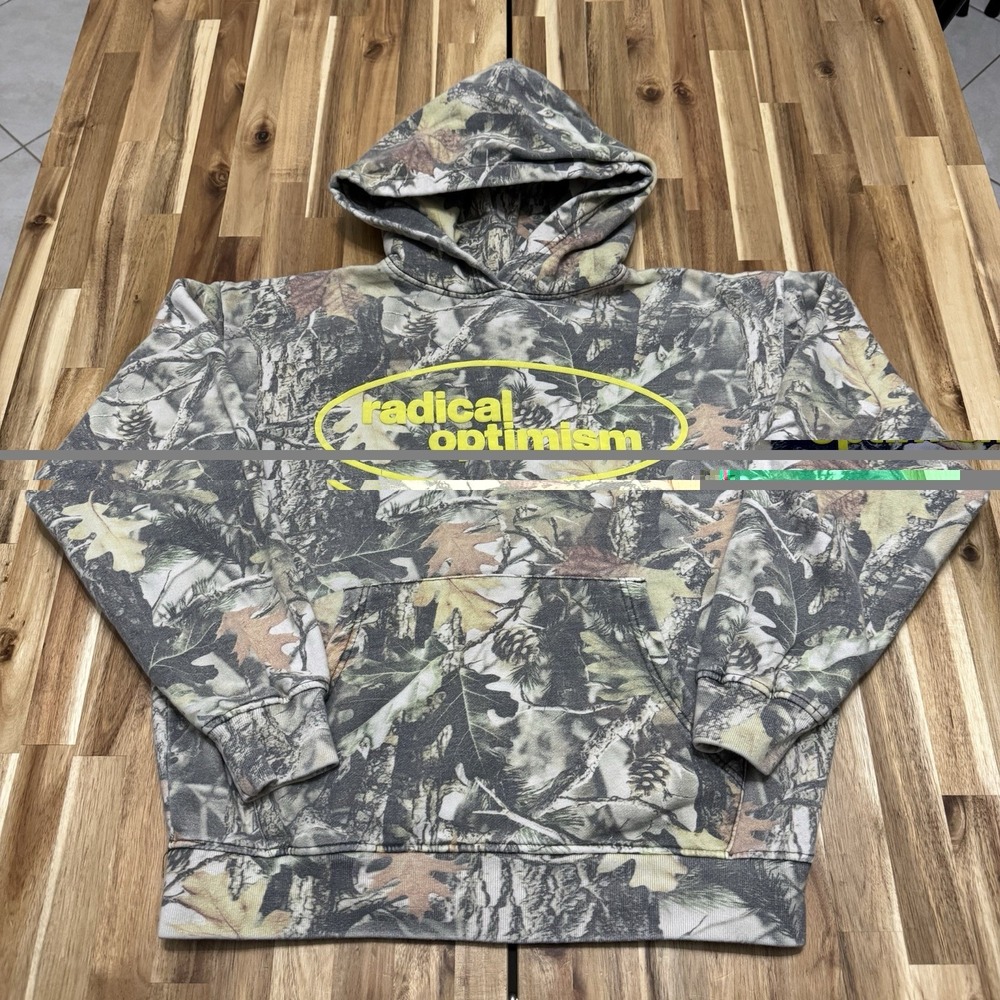 Dua Lipa Hoodie Adult S Camo Radical Optimism Tour Merch Oversized Music RARE